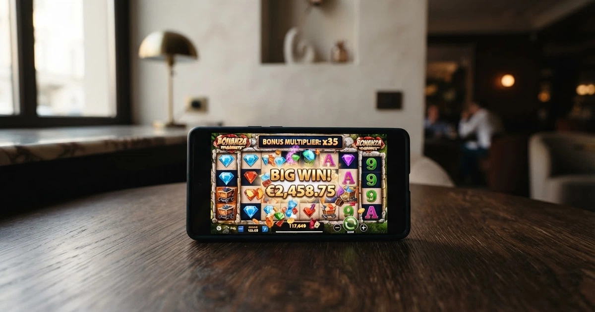 Il logo di Big Time Gaming su sfondo scuro con elementi grafici delle slot Megaways e la scritta «Megaways» in evidenza