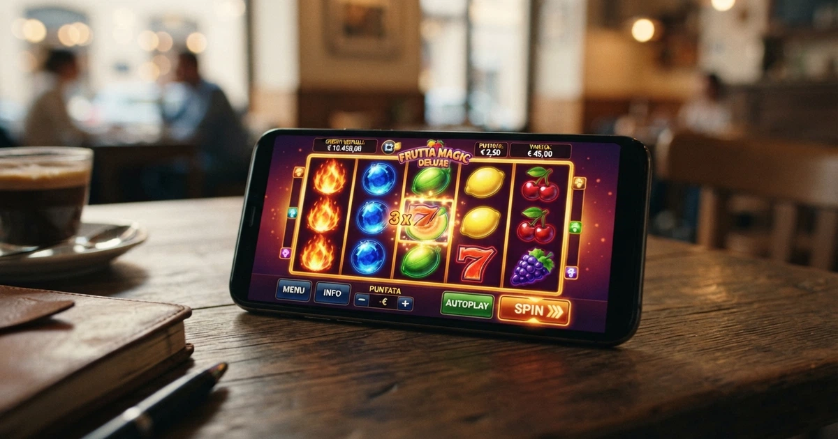 Una schermata di una slot machine online in modalità demo con crediti virtuali visibili, interfaccia in italiano, senza finestre di registrazione aperte