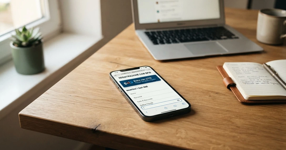 Una schermata di registrazione a un casinò online con il pulsante «Registrati con SPID» affiancato dalle icone degli identity provider italiani