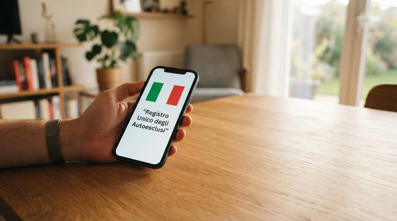 Un elenco affiancato di tutele: a sinistra le protezioni ADM (RUA, limiti, verifica età), a destra la colonna vuota dei siti offshore