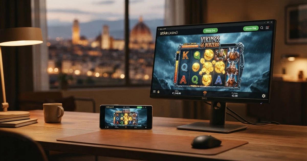 Interfaccia di un casinò online con slot Yggdrasil aperta su desktop e smartphone